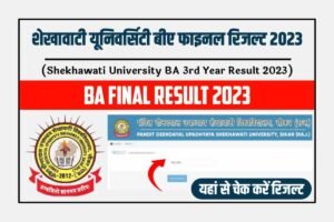 Shekhawati University BA Final Year Result 2023